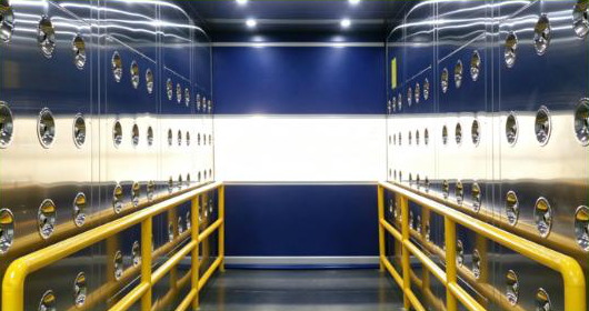 Material air-shower passage