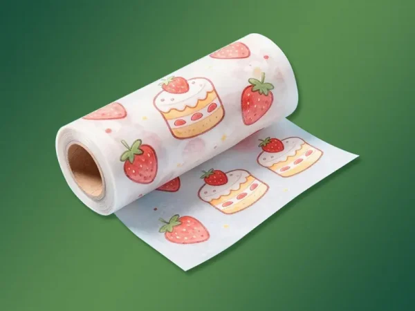 Cake outer packaging film