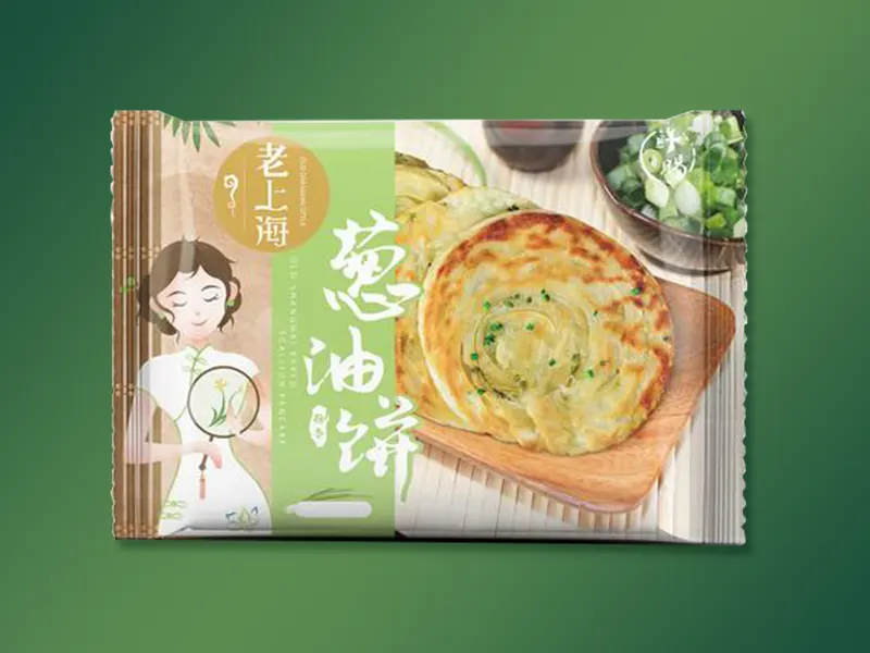 Scallion pancake packaging film