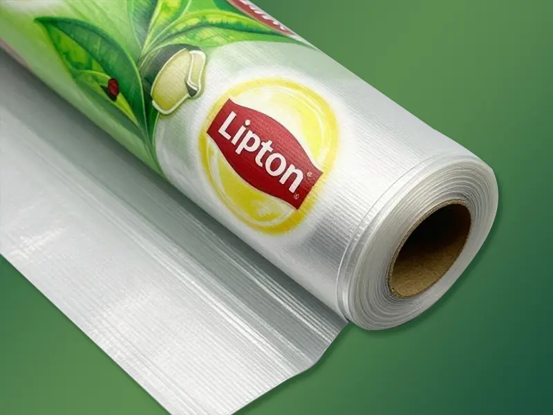 Composite roll film for tea packaging