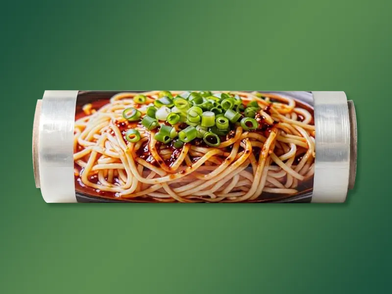 Composite film for cold noodle outer packaging
