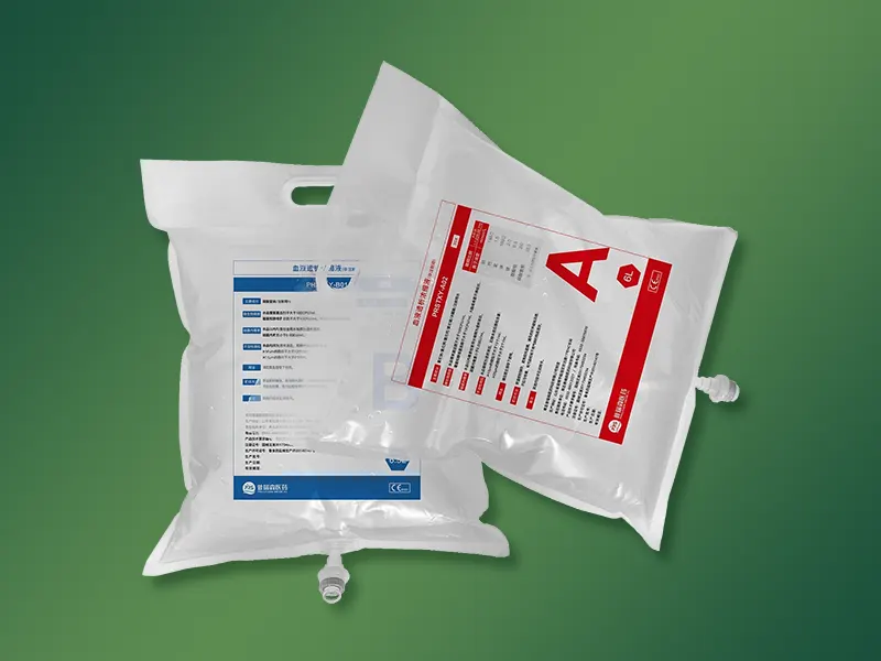 Packaging bag for dialyzate
