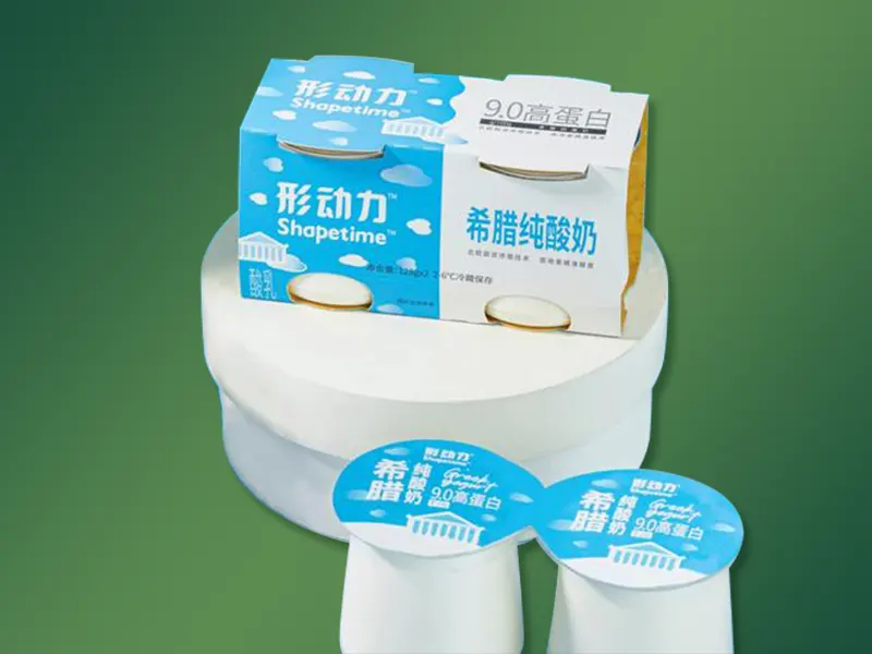 Packaging cover film of yogurt